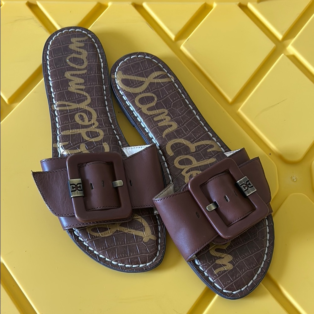 Sam Edelman Brown Slide Sandals